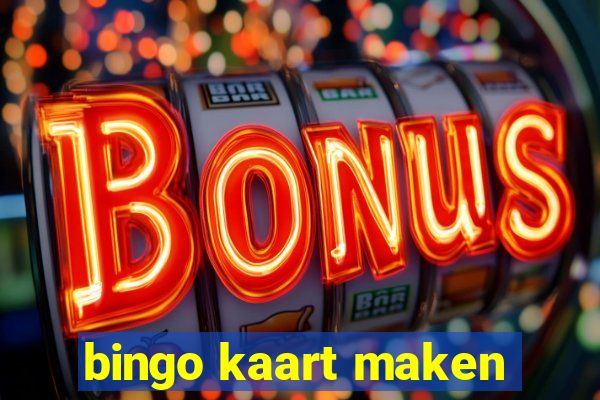 bingo kaart maken