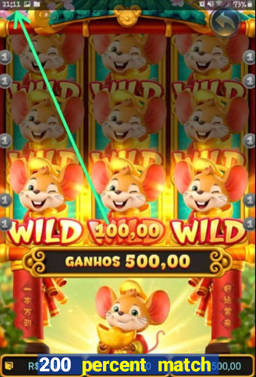 200 percent match casino bonuses