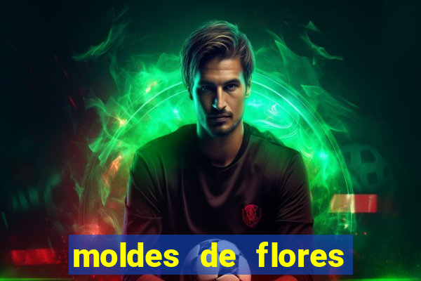 moldes de flores gigantes para imprimir