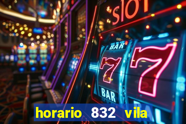 horario 832 vila nova de colares