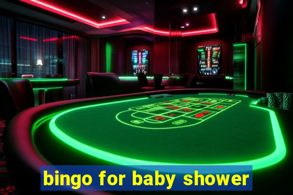 bingo for baby shower