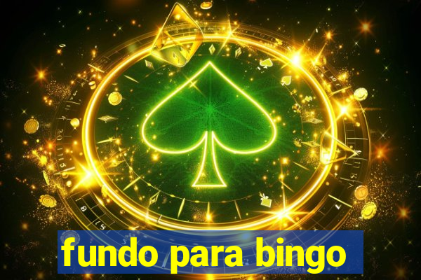 fundo para bingo