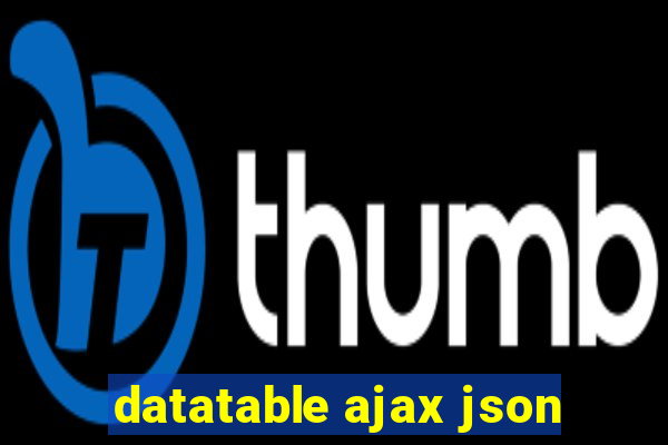 datatable ajax json