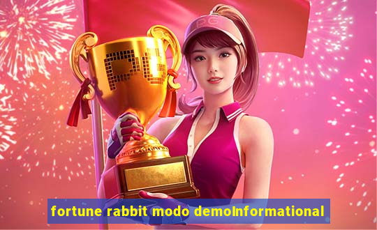 fortune rabbit modo demoInformational