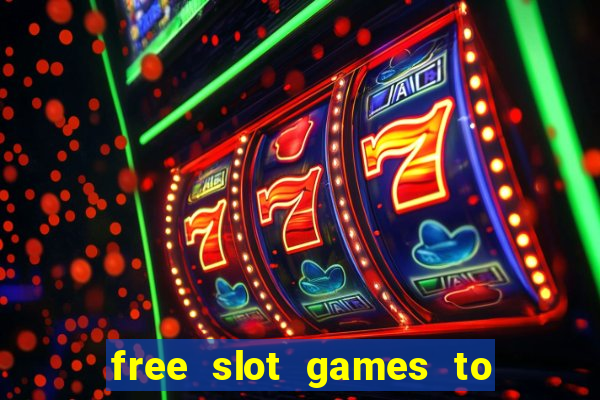 free slot games to play offline