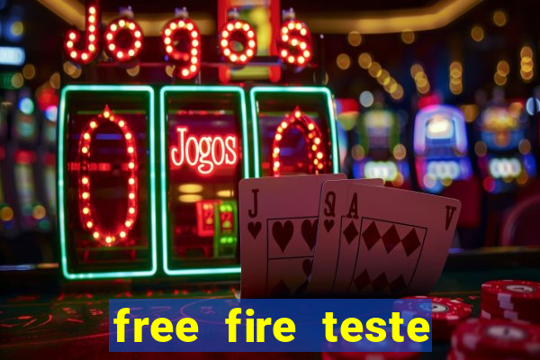 free fire teste grátis jogar agora