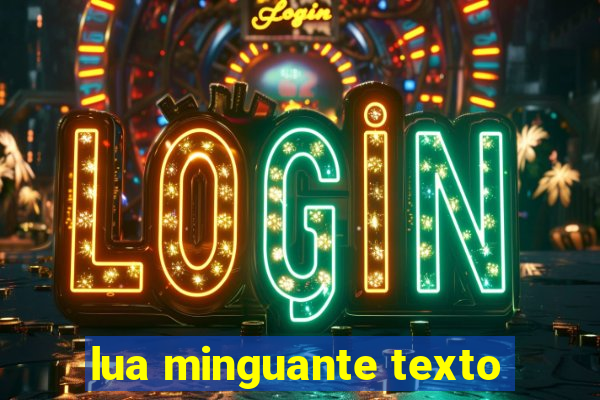 lua minguante texto