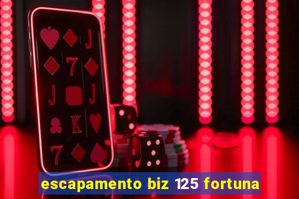 escapamento biz 125 fortuna