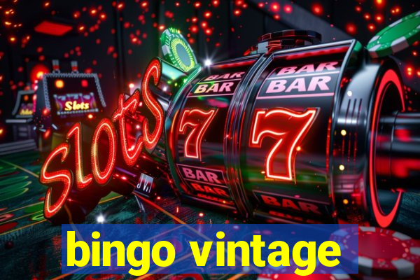 bingo vintage