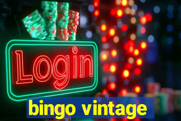 bingo vintage