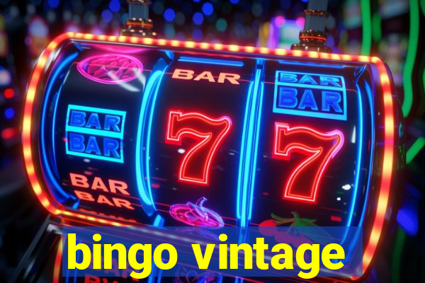 bingo vintage