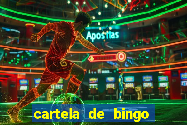 cartela de bingo vazia para imprimir