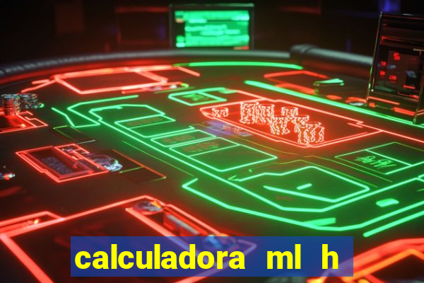 calculadora ml h para mcg kg min