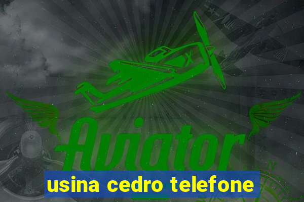 usina cedro telefone