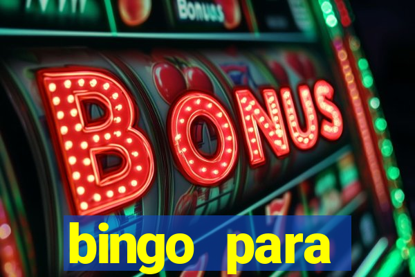 bingo para despedida de solteira para imprimir