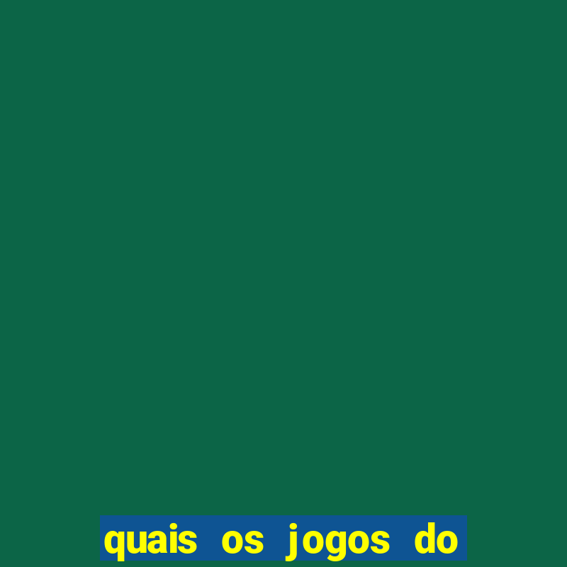 quais os jogos do brasileir?o amanh?