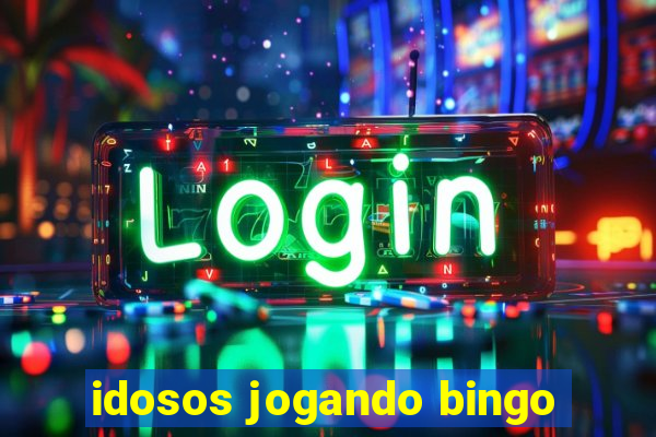 idosos jogando bingo