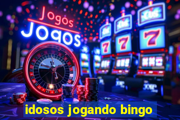 idosos jogando bingo