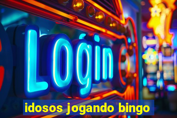 idosos jogando bingo