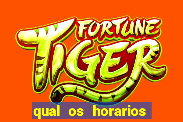 qual os horarios para jogar fortune tiger