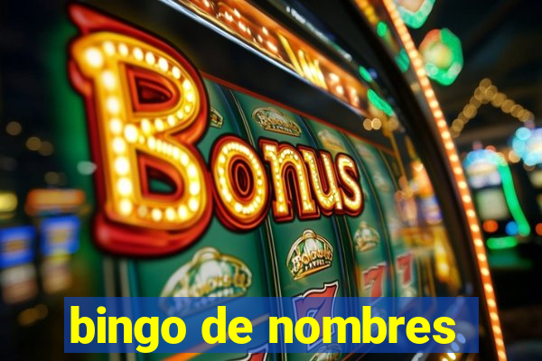 bingo de nombres