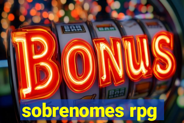 sobrenomes rpg