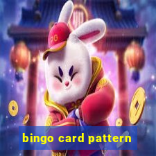 bingo card pattern