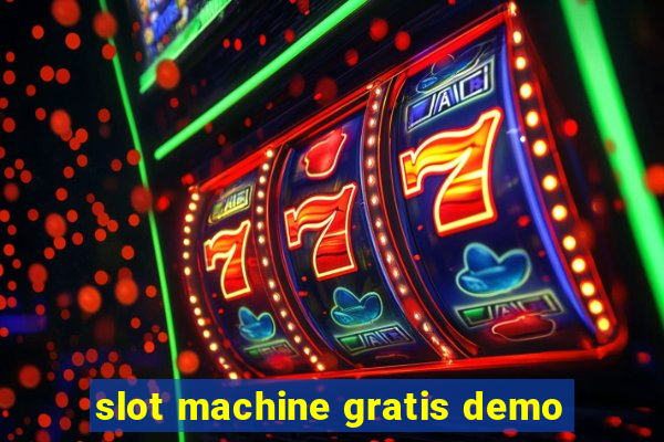 slot machine gratis demo